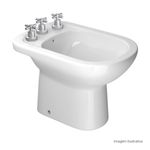 Bide-Deca-3-Furos-Vogue-Plus-Branco---Deca---B.5.17---Fundo-Branco-Produto-com-item-complementar-posicionada-na-diagonal-direita-e-fechado-ou-produto-redondo