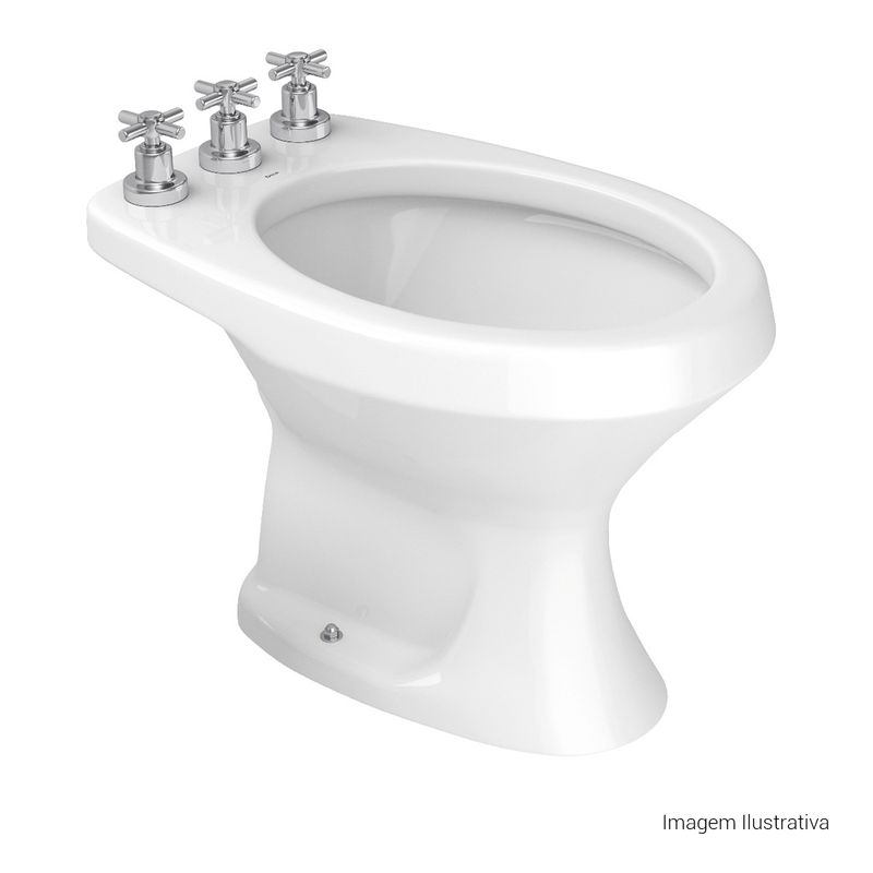 Bide-de-Tres-Furos-Deca-Ravena-Branco---Deca---B.9.17---Fundo-Branco-Produto-com-item-complementar-posicionada-na-diagonal-direita-e-fechado-ou-produto-redondo