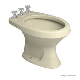 Bidê 3 Furos Ravena Creme