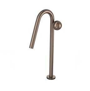 Torneira-Deca-de-Mesa-Bica-Alta-Touchless-para-Lavatorio-Orbe-Corten---Deca---1189.CT103.MT---Fundo-Branco-Produto-Principal-SKU-posicionada-na-diagonal-esquerda