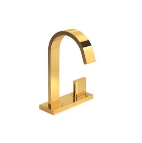 Torneira-Deca-de-Mesa-Bica-Alta-para-Lavatorio-com-Chapa-Polo-Gold---Deca---1191.GL33---Fundo-Branco-Produto-Principal-SKU-posicionada-na-diagonal-direita-ou-redondo-e-produto-fechado