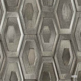 Mosaico de Metal Sax Matte/lux Hexa Gold - 24cmx32cm Bold