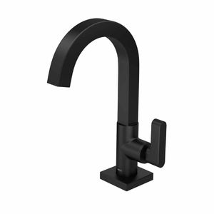 Torneira de Mesa Bica Alta para Lavatório Black Matte