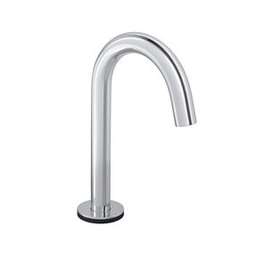 Torneira-Deca-de-Mesa-Bica-Baixa-Touchless-para-Lavatorio-Curve-Cromado---Deca---1785.C.CRV.SNS---Fundo-Branco-Produto-Principal-SKU-posicionada-na-diagonal-direita-ou-redondo-e-produto-fechado