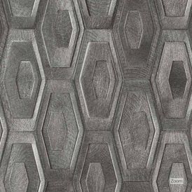 Mosaico Metalico Matte/lux 24x32cm Cinza - Portinari Mc Sax Hexa Gr Bold