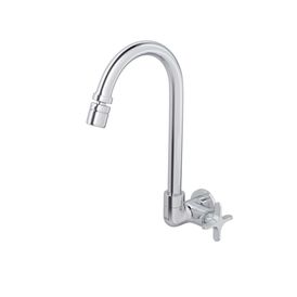 Torneira de Parede para Cozinha Bica Movel Flex - Cromado