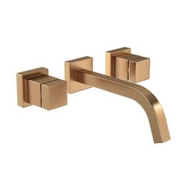 Misturador de Parede para Lavatório Cubo Gold Matte
