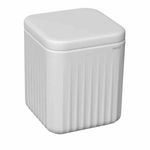 Porta-Algodao-Deca-Quadrado-Senses-Branco-Fosco---Deca---1001.QUA.BRFC---Fundo-Branco-Produto-Principal-SKU-posicionada-na-diagonal-direita-ou-redondo-e-produto-fechado