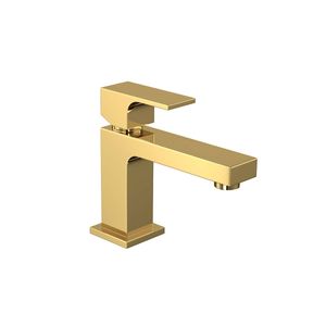 Misturador Monocomando de Mesa Bica Baixa para Lavatório Unic Gold