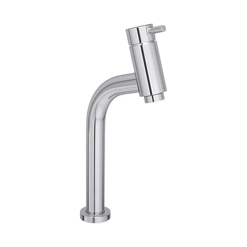 Misturador-Monocomando-Deca-de-Mesa-Bica-Alta-para-Lavatorio-Link-Cromado---Deca---2885.C.LNK---Fundo-Branco-Produto-Principal-SKU-posicionada-na-diagonal-direita-ou-redondo-e-produto-fechado