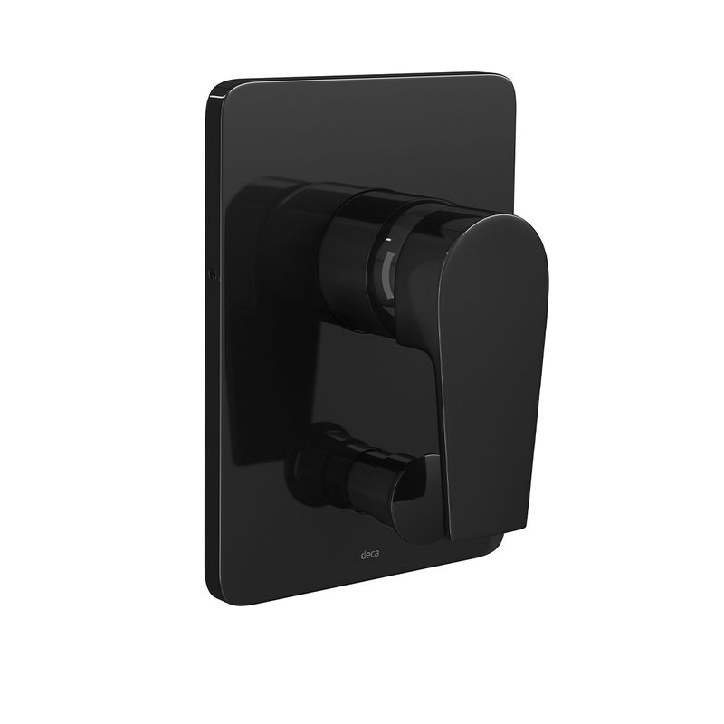 Acabamento-para-Monocomando-Deca-4-Vias-Level-Black-Noir---Deca---4994.BL26.NO---Fundo-Branco-Produto-Principal-SKU-posicionada-na-diagonal-direita-ou-redondo-e-produto-fechado