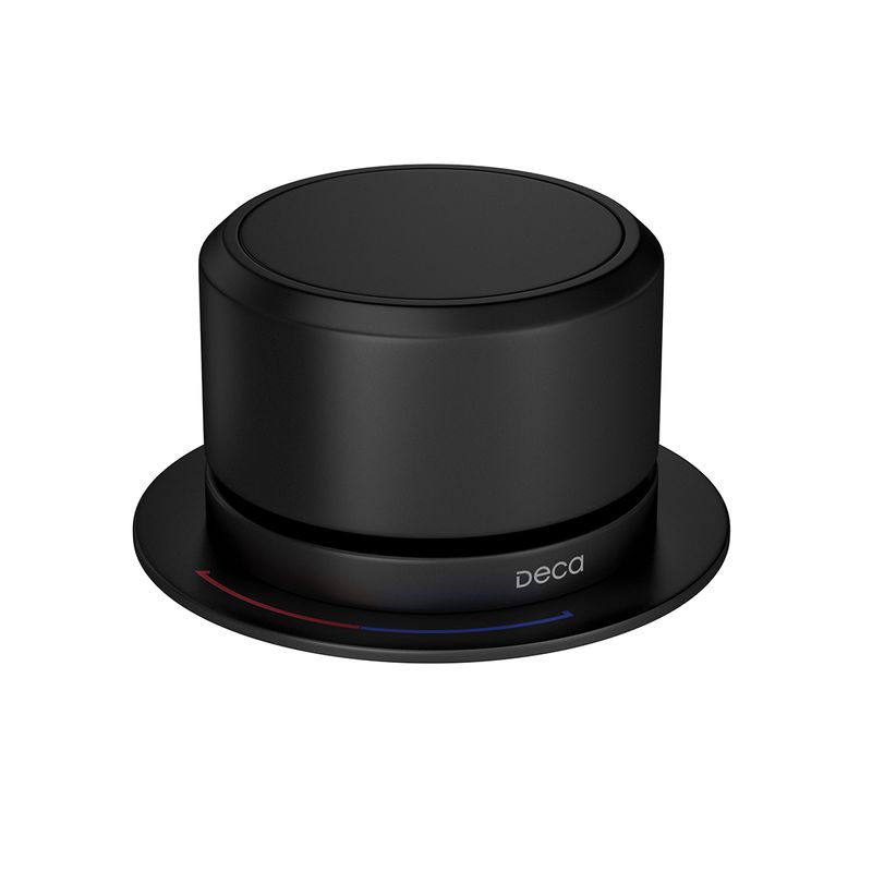 Acionamento-para-Monocomando-Deca-de-Mesa-para-Cozinha-Redondo-You-Black-Matte---Deca---4990.BL104.MT---Fundo-Branco-Produto-Principal-SKU-posicionada-na-diagonal-direita-ou-redondo-e-produto-fechado
