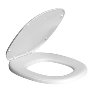 Assento em Plástico com Microban Deca para Bacias Aspen e Fast Branco