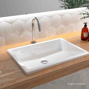 Torneira de Mesa Touchless Bica Baixa para Lavatório Curve Cromado