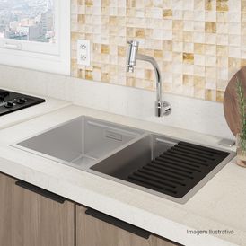 Torneira Deca de Parede Bica Móvel para Cozinha Link Cromado