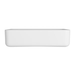 Cuba Retangular de Semiencaixe 50cm com Deck Branco