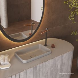Porta Sabão Líquido Quadrado Deca Senses - Branco