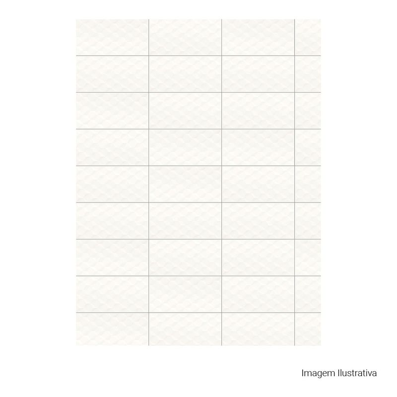 Azulejo-Charm-Matte-Cubic-White-30x60cm-Ret---Portinari---6059745A---Fundo-Branco-Produto-com-item-complementar-Quadrado-ou-Horizontal