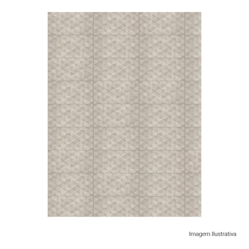 Azulejo-Charm-Matte-Cubic-Gray-30x60cm-Ret---Portinari---6059746A---Fundo-Branco-Produto-com-item-complementar-Quadrado-ou-Horizontal
