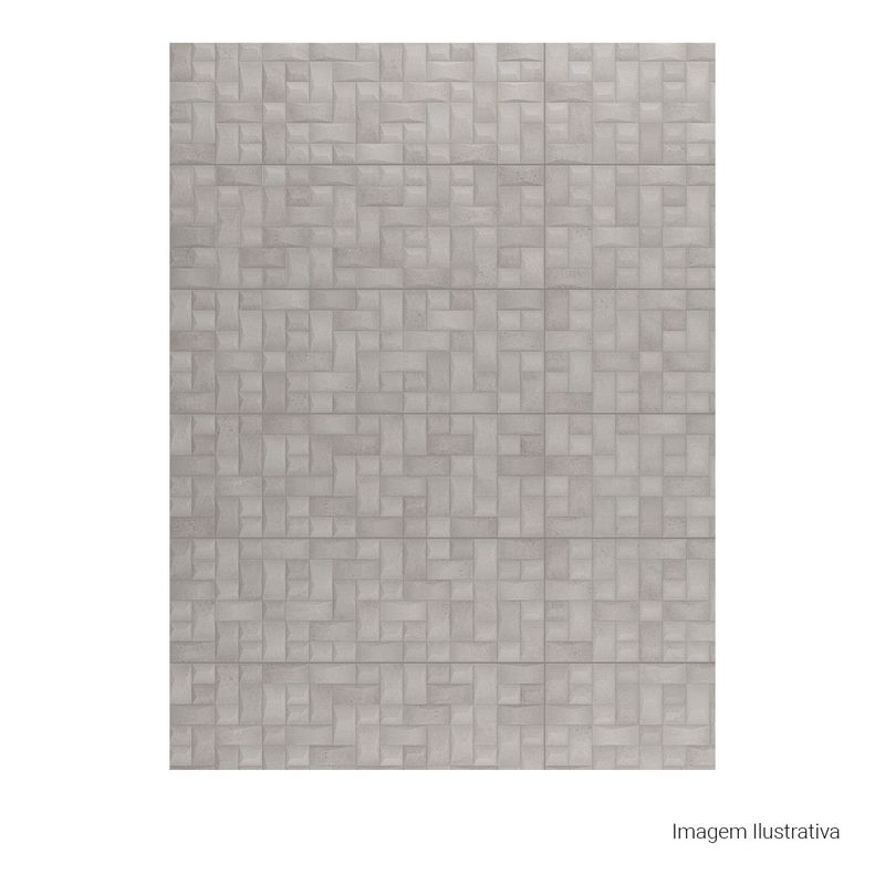 Azulejo-Sensorial-Matte-Forma-Soft-Gray-33x100cm-Ret---Portinari---6059723A---Fundo-Branco-Produto-com-item-complementar-Quadrado-ou-Horizontal