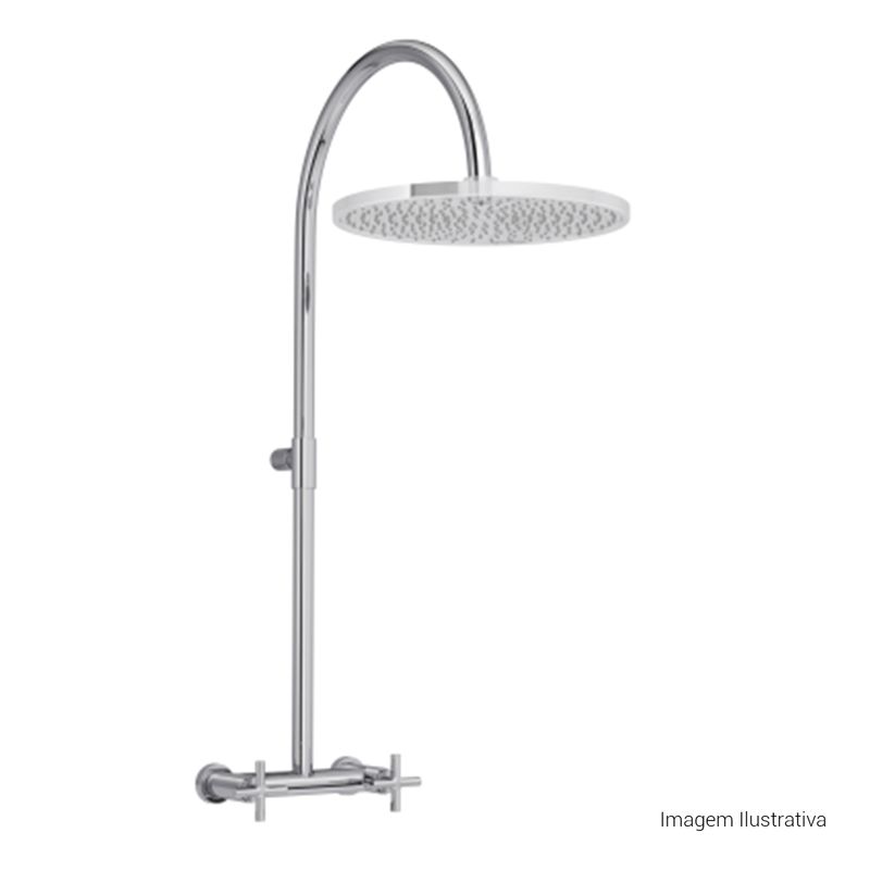 Misturador-Deca-com-Tubo-Externo-para-Chuveiro-Cromado---Deca---1440.C64---Fundo-Branco-Produto-com-item-complementar-posicionada-na-diagonal-direita-e-fechado-ou-produto-redondo