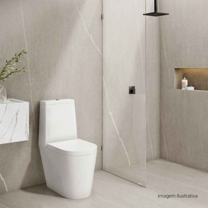 Chuveiro com Tubo de Teto Quadrado Black Matte
