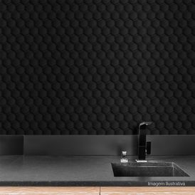 Porcelanato Monocromatico Matte 27x30,8cm Preto - Portinari Mc Acordes Bk Esmaltado Bold