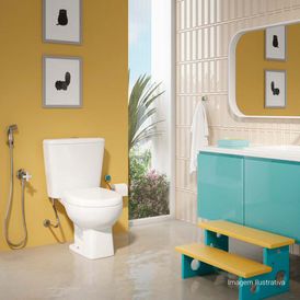 Assento Deca em Termofixo Slow Close e Easy Clean para Bacias Studio Kids Branco