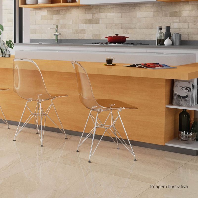 Porcelanato-Mediterraneo-Polido-Off-White-90x90cm-Ret---Portinari---6059513A---Ambientada-Ampla-