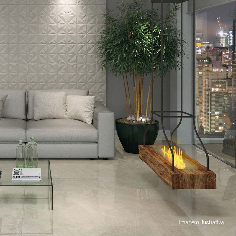 Porcelanato-Opera-Polido-Soft-Beige-60x120cm-Ret---Portinari---6060015A---Ambientada-Ampla-
