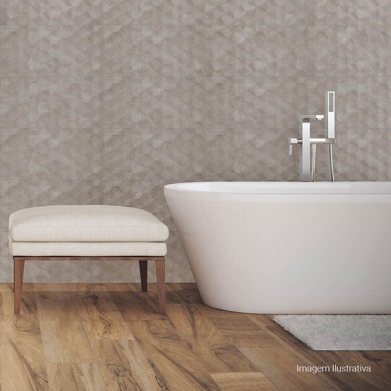 Azulejo-Charm-Matte-Cubic-White-30x60cm-Ret---Portinari---6059745A---Ambientada-Ampla-