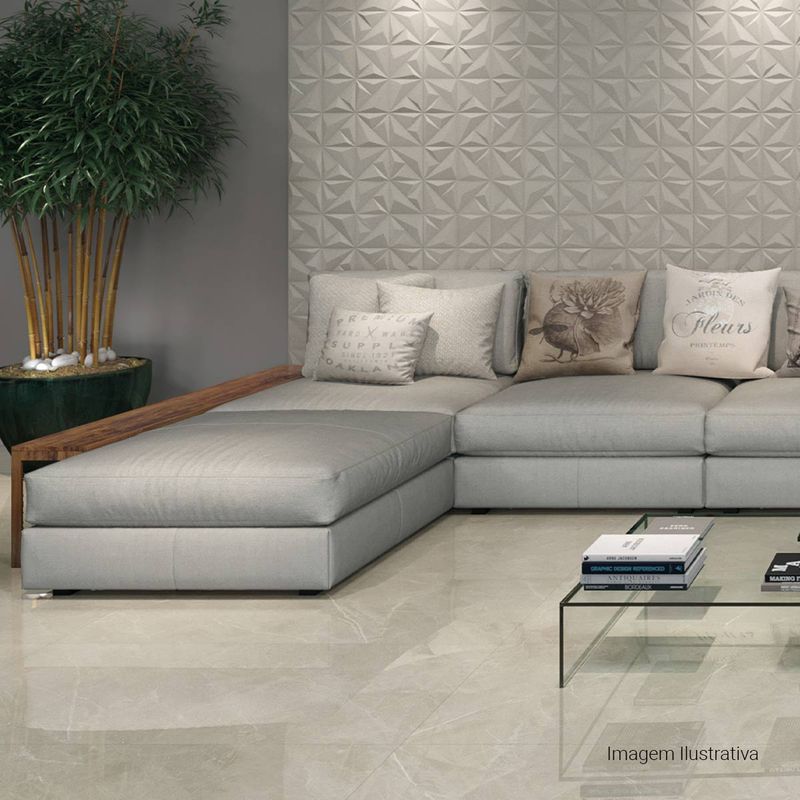 Porcelanato-Opera-Polido-Soft-Beige-60x120cm-Ret---Portinari---6060015A---Ambientada-Ampla-