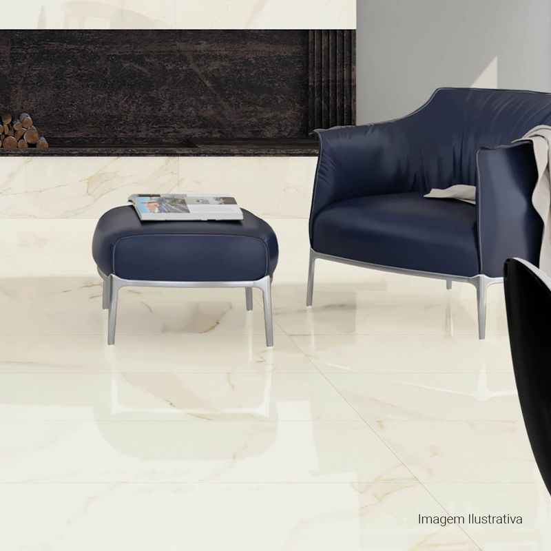 Porcelanato-Opera-Polido-White-90x90cm-Ret---Portinari---6060562A---Ambientada-Ampla-