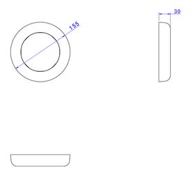 Canopla Deca para Bacia com Saída Horizontal Branco