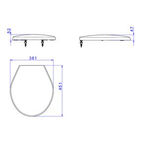 Assento-Sanitario-Plastico-com-Microban-para-Bacias-Izy-e-Ravena-Deca-Ebano---Deca---AP.01.95---Fundo-Branco-Medida-Imagem-do-Desenho-tecnico-de-engenharia