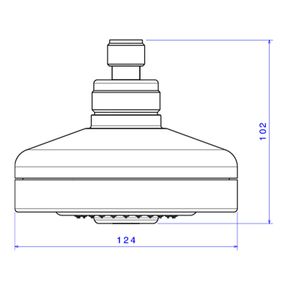 Chuveiro-Deca-sem-Tubo-Acqua-Plus-Gold-Matte---Deca---1990.GL.ST.MT---Fundo-Branco-Medida-Imagem-do-Desenho-tecnico-de-engenharia