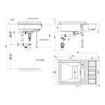 Cuba-de-Sobrepor-Deca-para-Cozinha-em-InoxSupra-Inox---Deca---CC.650.79.SUP.INX---Fundo-Branco-Medida-Imagem-do-Desenho-tecnico-de-engenharia