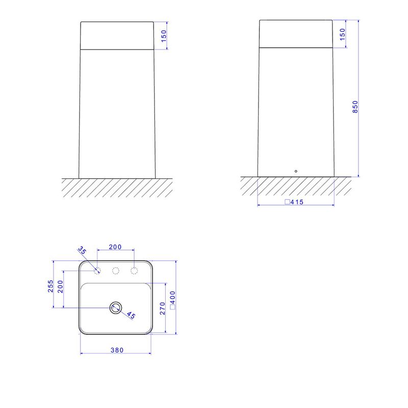 Cuba-de-Piso-Deca-com-Mesa-Quadrada-Branco---Deca---LC.28.17---Fundo-Branco-Medida-Imagem-do-Desenho-tecnico-de-engenharia