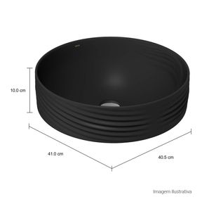 Cuba-de-Sobrepor-Deca-com-Textura-Redonda-400mm-Seda-Ebano-Fosco---Deca---L.1050.TC.94---Fundo-Branco-Medida-Foto-com-medidas-Produto-unico-ou-multiplos