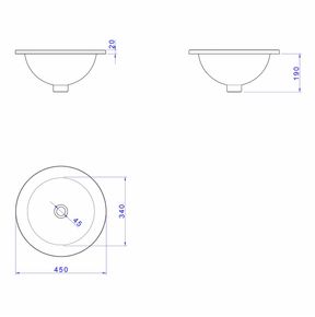 Cuba-de-Sobrepor-Deca-Redonda-450mm-Branco---Deca---L.1271.17---Fundo-Branco-Medida-Imagem-do-Desenho-tecnico-de-engenharia