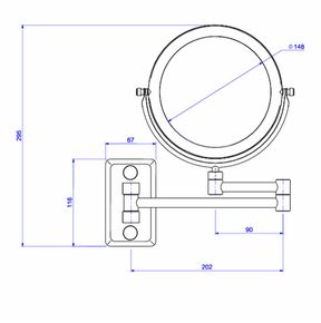 Espelho-Deca-Duas-Faces-Hotel-Cromado---Deca---2075.C---Fundo-Branco-Medida-Imagem-do-Desenho-tecnico-de-engenharia