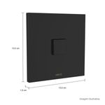 Kit-Conversor-Deca-Hydra-MaxSlim-Black-Noir---Deca---4916.BL.SLM.NO---Fundo-Branco-Medida-Foto-com-medidas-Produto-unico-ou-multiplos