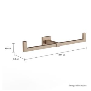 Papeleira Dupla Quadratta Corten
