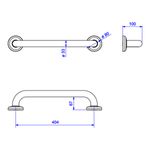 Barra-de-Apoio-Deca-40cm-Conforto-Branco---Deca---2310.E.040.BR---Fundo-Branco-Medida-Imagem-do-Desenho-tecnico-de-engenharia