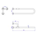 Barra-de-Apoio-Deca-Lateral-Fixa-Esquerda-80cm-Conforto-Branco---Deca---2375.E.080.BR---Fundo-Branco-Medida-Imagem-do-Desenho-tecnico-de-engenharia