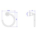Porta-Toalha-Deca-Argola-Slim-Black-Matte---Deca---2050.BL.SLM.MT---Fundo-Branco-Medida-Imagem-do-Desenho-tecnico-de-engenharia