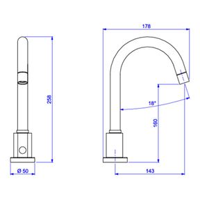 Torneira-Deca-de-Mesa-com-Sensor-Bivolt-e-a-Pilha-On-Off-para-Lavatorio-DecaluxCromado---Deca---1188.C.ONOF---Fundo-Branco-Medida-Imagem-do-Desenho-tecnico-de-engenharia
