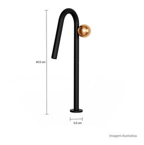 Torneira-Deca-de-Mesa-Bica-Alta-Touchless-para-Lavatorio-Orbe-Black-Matte-e-Gold-Matte---Deca---1189.BL.MT103.GLMT---Fundo-Branco-Medida-Foto-com-medidas-Produto-unico-ou-multiplos
