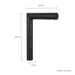Torneira-Deca-de-Mesa-Bica-Alta-para-Lavatorio-com-Textura-Orion-Black-Matte---Deca---1189.BL102.MT.T04---Fundo-Branco-Medida-Foto-com-medidas-Produto-unico-ou-multiplos