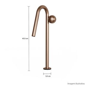 Torneira de Mesa Touchless Bica Alta para Lavatório Orbe Corten